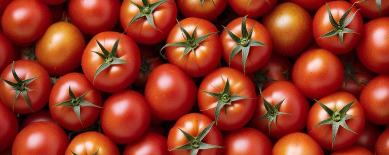 Tomates fraîches du mois de mai, avec leur couleur vibrante et leur saveur juteuse et sucrée, parfaites pour ajouter une touche de fraîcheur et de couleur à vos salades, sandwichs et plats estivaux.