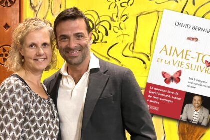 Béa, fondatrice de Femmes en Harmonie, aux côtés de David Bernard, conférencier international et auteur de "Aime-toi et la vie suivra". Une rencontre inspirante pour aider les femmes à transformer leur vie après 45 ans
